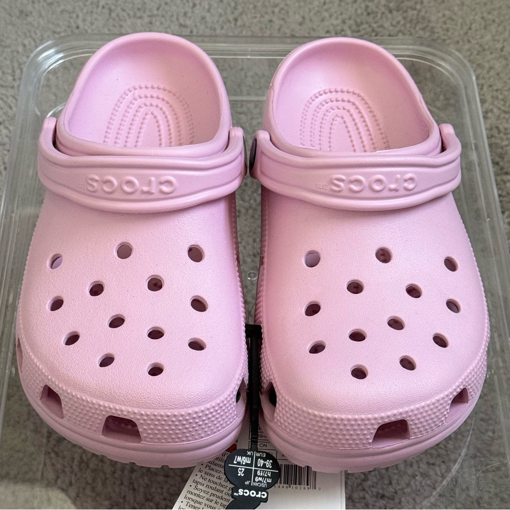 CROCS Classic Ballerina Pink Clog! w9/m7